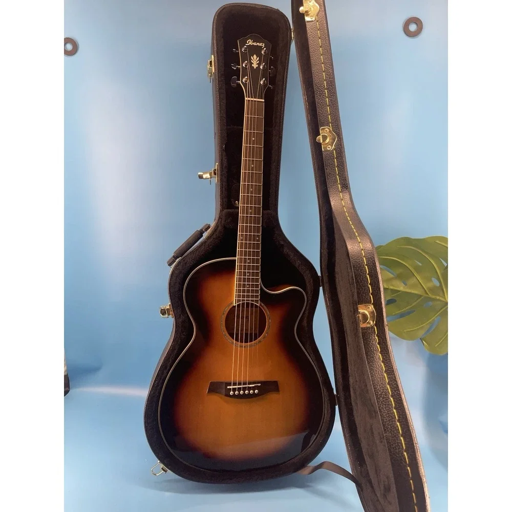 Beautiful Ibanez AEG10II-VS-R3-01 Acoustic Electric Guitar + Case